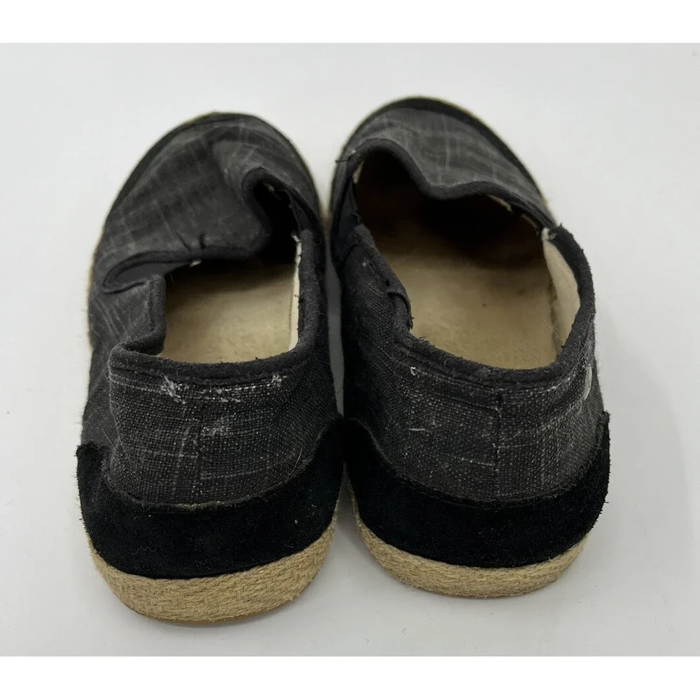 Ugg Delizah Espadrille Women's Size 9.5 40.5 Black Canvas Slip On Flats